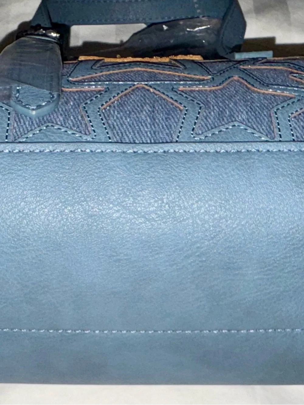 NEW Wrangler Denim Star Western Satchel Crossbody Bag NWT Blue Purse